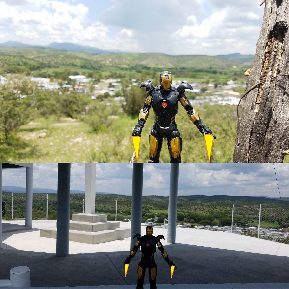 rockmaster9001's tweet photo. Meanwhile #ironman took to the skies for a better vantage point. https://t.co/8gfdIFfRRH