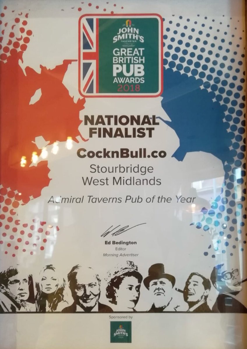 Wowzers! - We have been nominated for Best “New comer” at the upcoming “John Smiths Great British Pub Awards”.

We are so grateful to @Admiral_Taverns for the nomination and really proud to have received the recommendation☺️

Fingers & toes crossed🤞#greatbritishpubawards