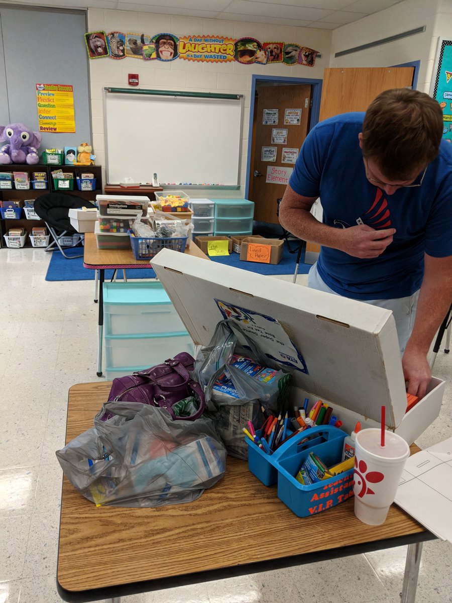 DonnaStofko's tweet photo. @_AndyJacks @DreamBox_Learn @Edukatemm What a great K-5 school-wide focus! What a pleasure to work the fabulous teachers at Ashland today. Here they are collaborating as teams to put their boxes together for the first unit. #PositivelyPWCS #ashlandsoar #mathtoolboxes https://t.co/8TxSpbZFlb