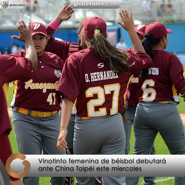 DeporteFenix's tweet photo. #Repost from @globovision with @regram.app 
La selección venezolana se encuentra lista para debutar este miércoles contra China Taipéi, en la octava edición del Mundial de Béisbol Femenino, que se celebrará en Florida, Estados Unidos (EEUU), entre el 22 … https://t.co/uIdGl3oRTB https://t.co/jjJBAorQoh