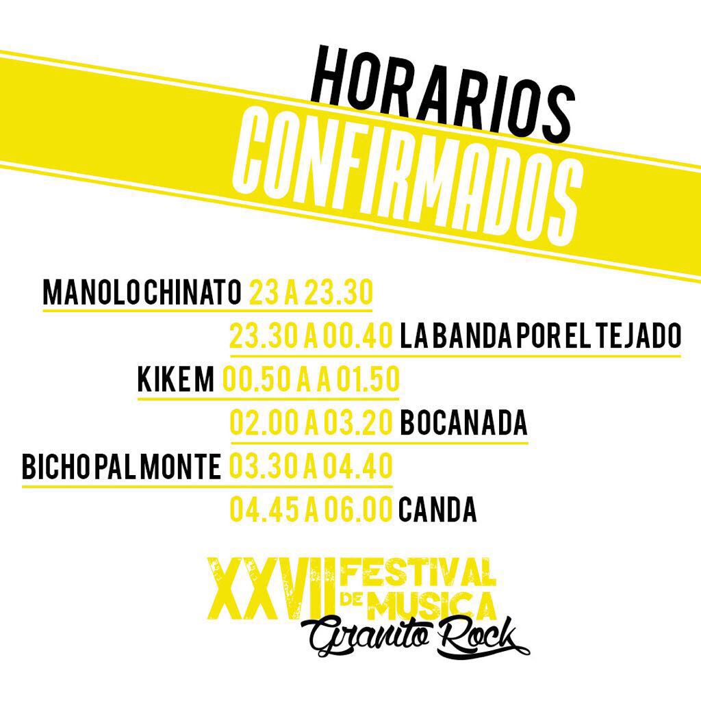 Ya estamos en tierras <a href="/GranitoRock_OFI/">GranitoRockOFICIAL</a>. Nos vemos en un rato!!!!