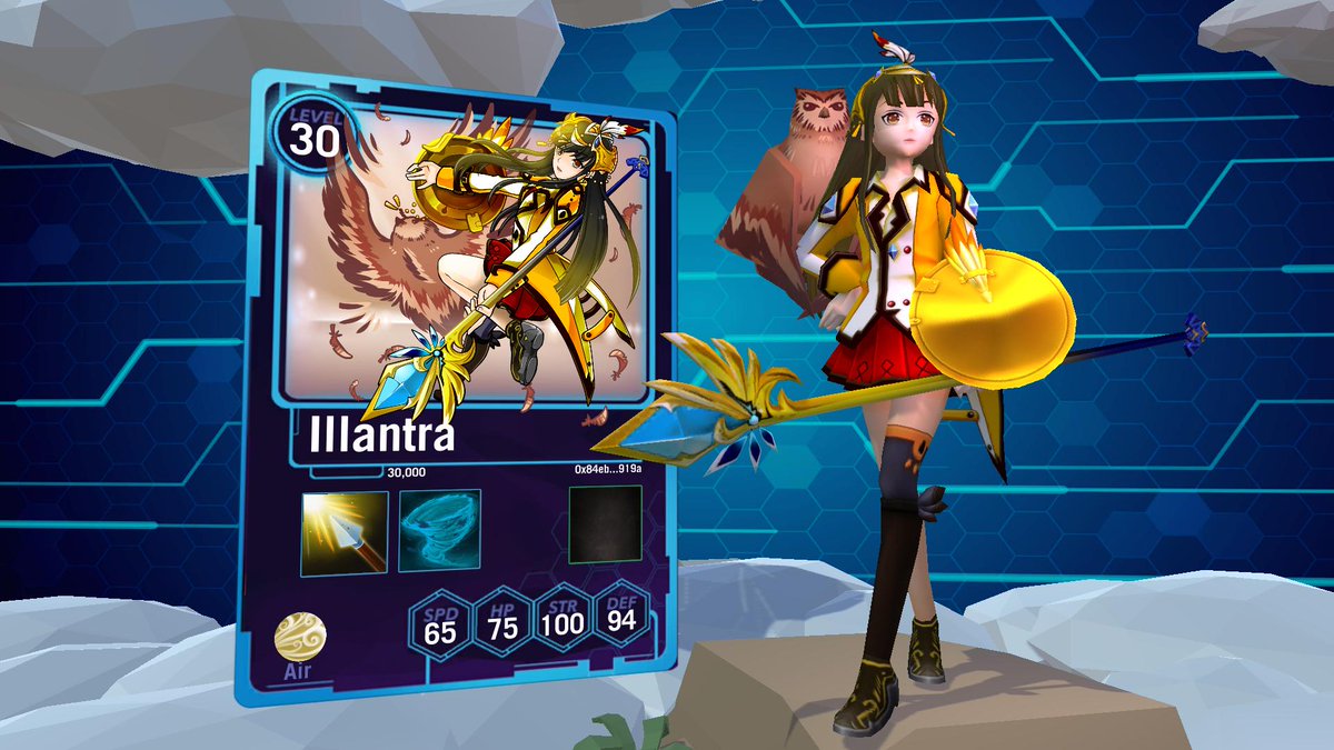 She descends from her aerie in the rocky, windswept peaks to unleash the elements on those who dare defy her. Illantra, the Wind Witch!

Get Illantra and other rare Beasties in our Presale. Announcement soon! cryptobeasties.com  
#cryptogame #indiegame #VR <a href="/decentraland/">Decentraland</a>