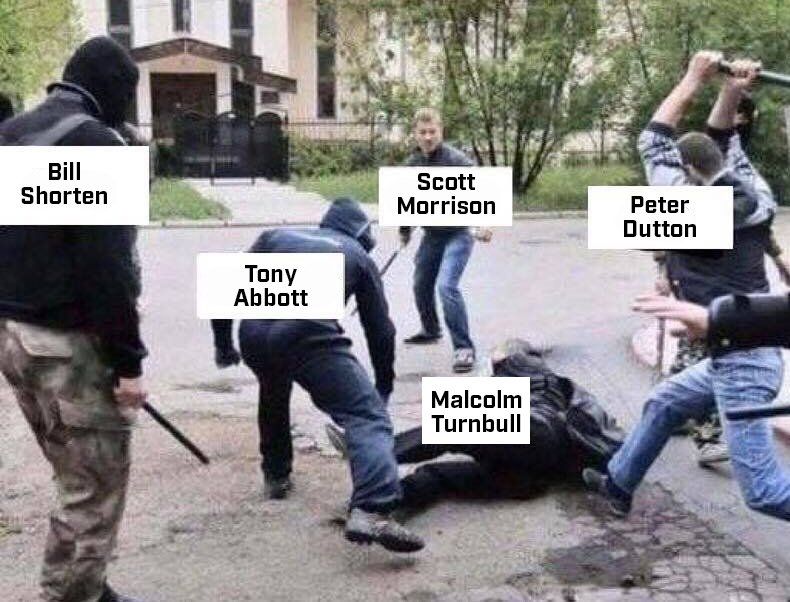 NedsAus's tweet image. Live Scenes From Canberra #libspill3