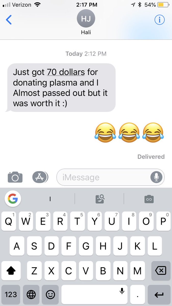 My sister <a href="/phillipshali/">Hali Phillips</a> dont even know what plasma really is but she out there donating it for 70 bucks a pop.   #sophmorehustle #blessher #70bucks70bucks #gobucks