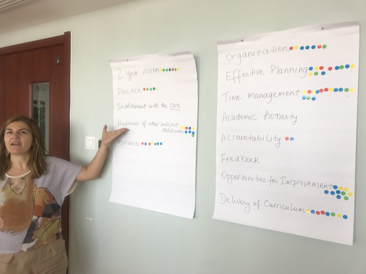 JRafaelAngelM's tweet photo. @glaubis2 is reminding @QAISEdu DP teachers that what we have our beliefs and practices regarding deadlines, impact, define and have a great role in @IB_DP students’ life at school! This is a great way for us to help them to be balanced learners. #IBDPChat #IBATL #IBLP https://t.co/hgzthkrV7J