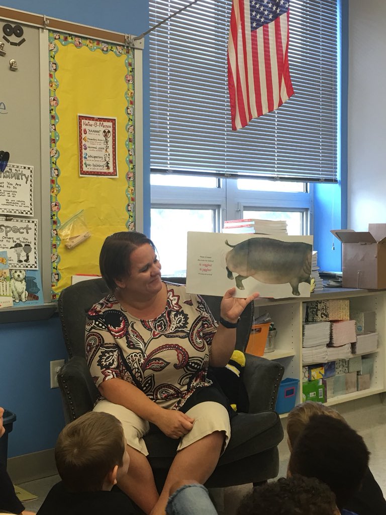 Ss went wild for the animals in Wild About Us! This silliest page was the hippo 🤪 #classroombookaday