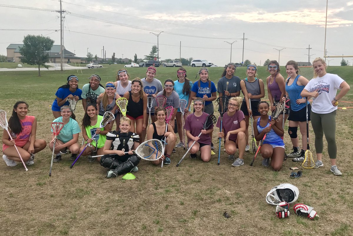 Awesome turnout for our LAX 101 today! Thanks for coming out ladies! If you missed your chance to try it today don’t worry...we have another one on Sept 8 from 2-3:30 at Olathe Northwest HS. 💙LadyRavensLAX.com for more info. 🖤