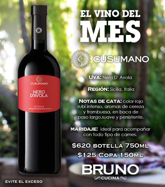 BrunoBochaLeon's tweet photo. De color rojo rubí con aromas de cereza y frambuesa, llega desde #Sicilia este #NeroD’Avola para que lo disfrutes en el #TempoDiBruno. https://t.co/VFTmlK70Mu