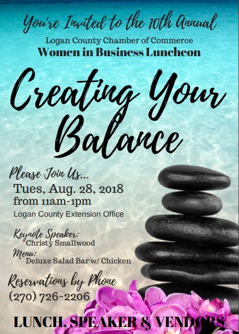 ChamberLogan's tweet photo. 10th Annual Women in Business Luncheon is on the horizon! Tuesday, August 28th from 11am-1pm. You don't want to miss this! https://t.co/GeQE4orZ8S