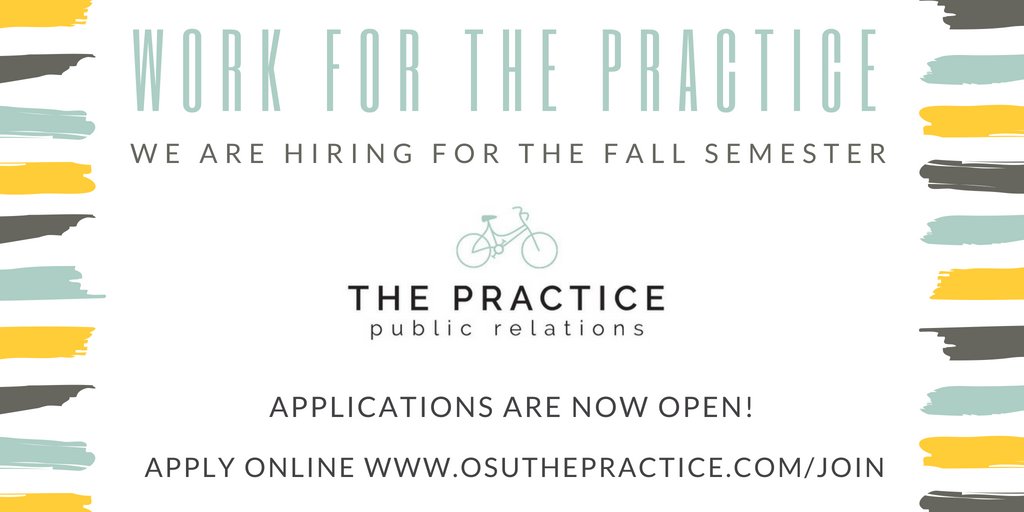 Applications for Account Associates are open! You can apply at osuthepractice.com/join 
DM us with any questions!