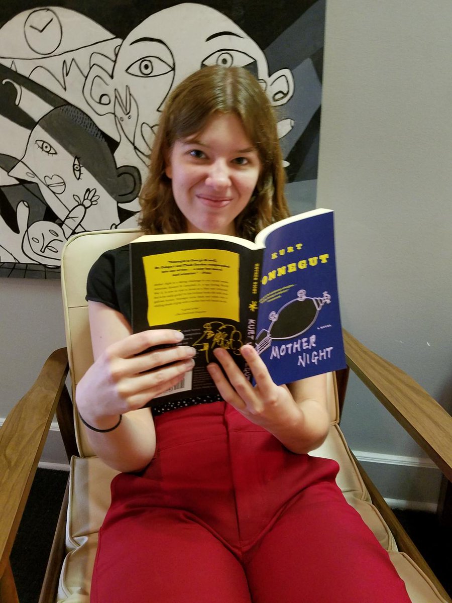 HC_Triangle's tweet image. Check out our Managing Editor, Emma Jones, at her summer job at the Kurt Vonnegut Museum and Library! Hanover students, The Triangle has got an extra-special giveaway planned for you. Stay tuned in the next few days to find out more!