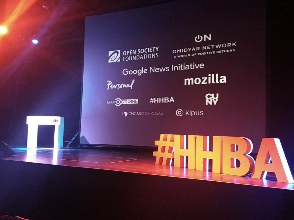 RALLYARTEBsAs's tweet photo. Están por comenzar las Keynotes #MediaParty #HHBBA 20 HS @CCKonex @HacksHackersBA estás a tiempo acercate https://t.co/XgbyXlIrnO @PersonalAr @OpenSocietyEA @OmidyarNetwork @GoogleNewsInit @mozilla @CUNY @ChicaPoderosaAR @kipus_co https://t.co/jFNff9JISt