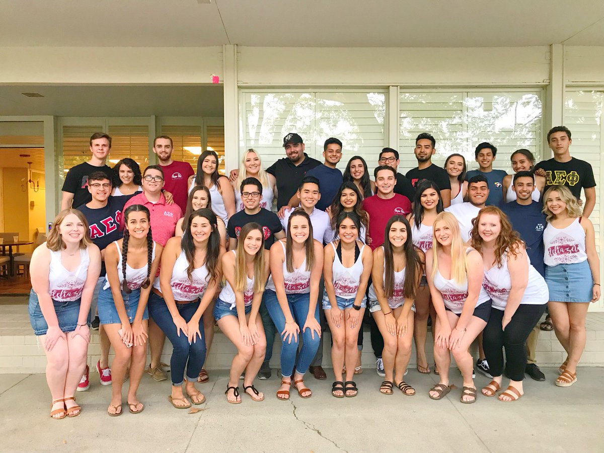 FresnoStateDZ's tweet photo. House Tours with the best! 🌟 Thank you to the gentlemen of @ASPFresno for coming out and letting us show you our home! 🏠💛 https://t.co/NBKgT1Dqc7