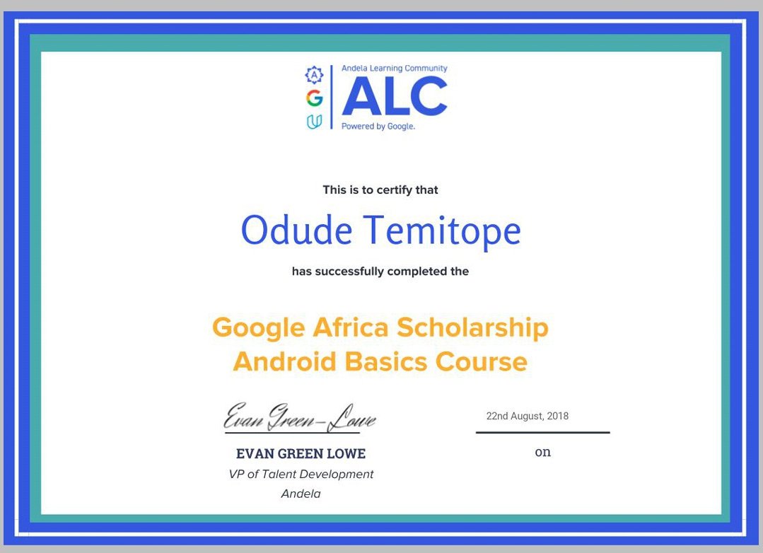 eeeandeee's tweet photo. What else can I say but a thank you to God. Thanks to the friends I met Igele Diana Peace,  @Etsiako my partner in diaspora, the facilitators, the mentors ,ALCSuccessStories #ALCwithGoogle #GoogleAfricaScholar @Andela @Udacity @googleafrica and mentioning ALC3.0. Thank you https://t.co/Dy2rREBsTs