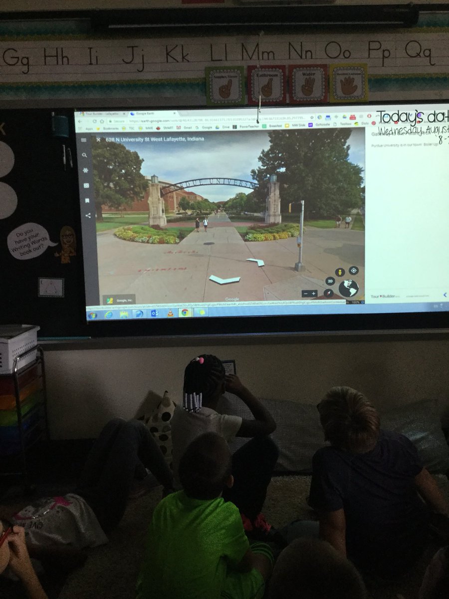 kailey_knott's tweet photo. We used #tourbuilder and #GoogleEarth today to take a tour around our town as part of our community unit!!  I love how technology can help get students so excited for learning!  Thanks for teaching me about this @TSCconnect https://t.co/g77XvJSCJZ
