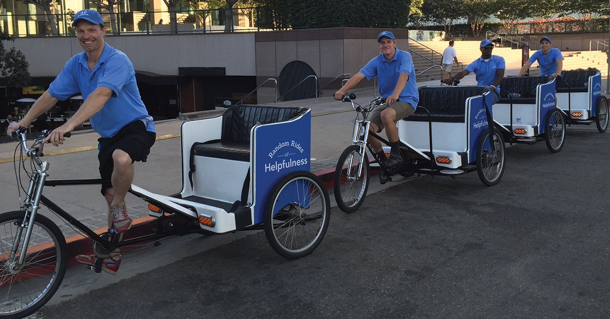 NTXHondaDealers's tweet photo. What's fast, blue and powered by Helpfulness? Our Free Pedicabs! We'll be helping at the Opening Weekend of the Texas State Fair. https://t.co/PnSxgaEXng