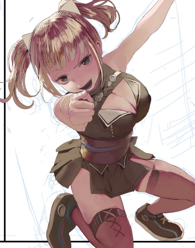 進歩です!
エロ描きたくなったので、このページはいったん休憩しますm(_ _)m 
やっぱりエロじゃない絵は苦手です・・・(◞‸◟;) 