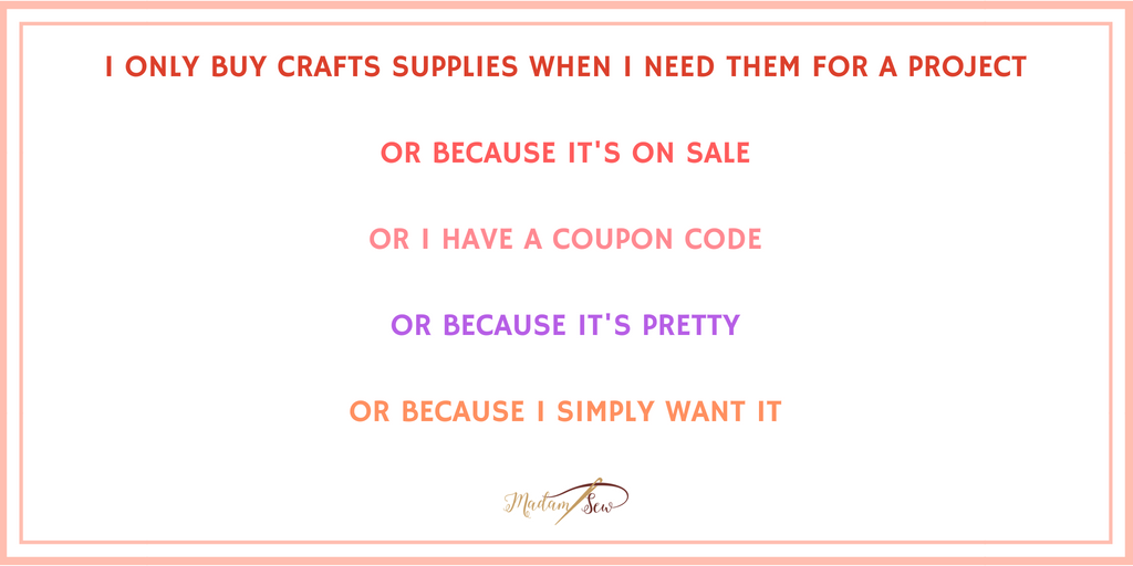 madam_sew's tweet image. How can you even say no to craft supplies? :P

#Sewing #SewingHumor #Craft #WednesdayWisdom