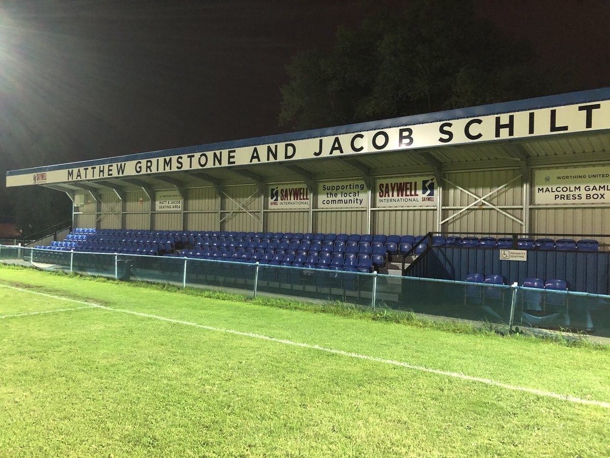 WorthingUtdFC's tweet photo. So tonight ended in disappointment on the field, but aside from that, what a fantastic night. An entertaining &amp; feisty match, and some wonderful memories shared, remembering our two boys. Thank you everyone for your support. It means a lot to us, and the boys’ families ❤️ https://t.co/1HNUGFeZzU