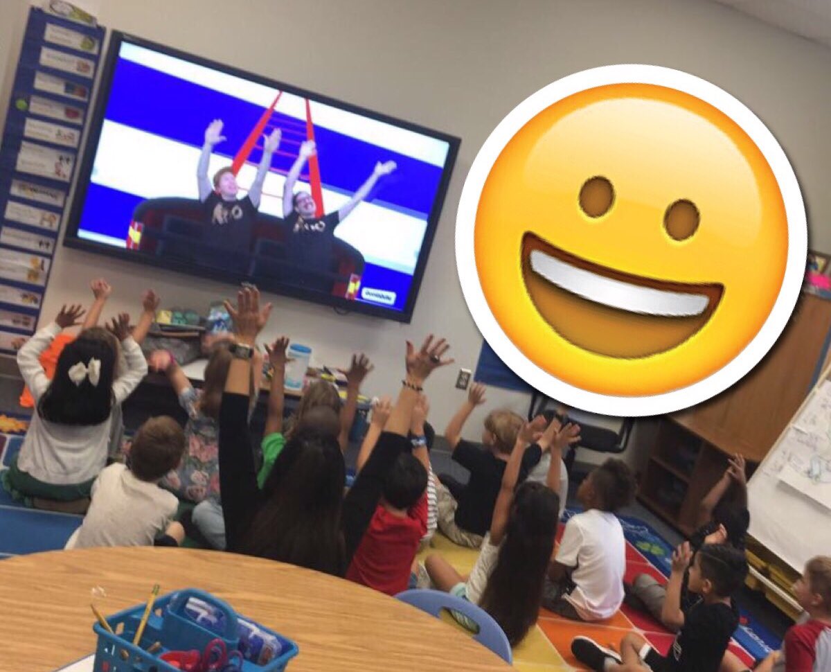 mnkimbrough's tweet photo. Kindergarten is like a roller coaster ride! 😃#Brainbreak#webblc#webbcubs https://t.co/TcTkJshtbc