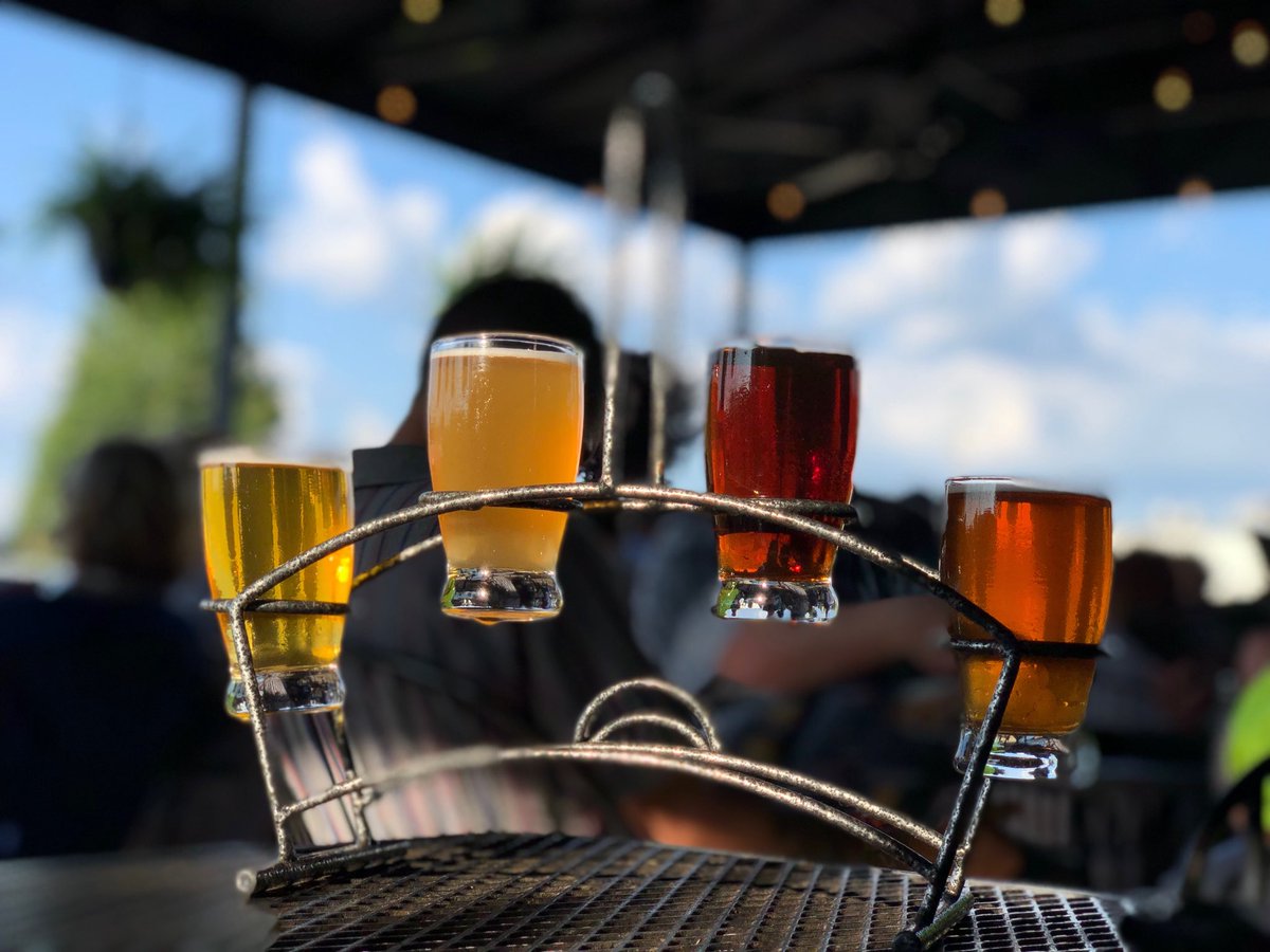 Perfect patio day to enjoy Dang Cold Beer! Try a <a href="/chillywaterbrew/">Chilly Water</a> flight! #AintBeerGrand