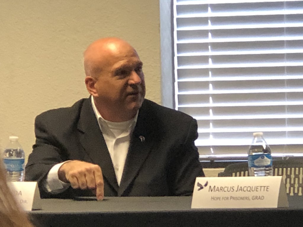 Tell_Michelle_'s tweet image. This is about making our community safer and better. James Dzurenda NV Department of Corrections beautifully explains why transforming lives and reimagining reentry is vital for communities! @hope4prisoners1 @JonDPonder @SpeakerRyan #MercyOverJudgement #ChangingLives