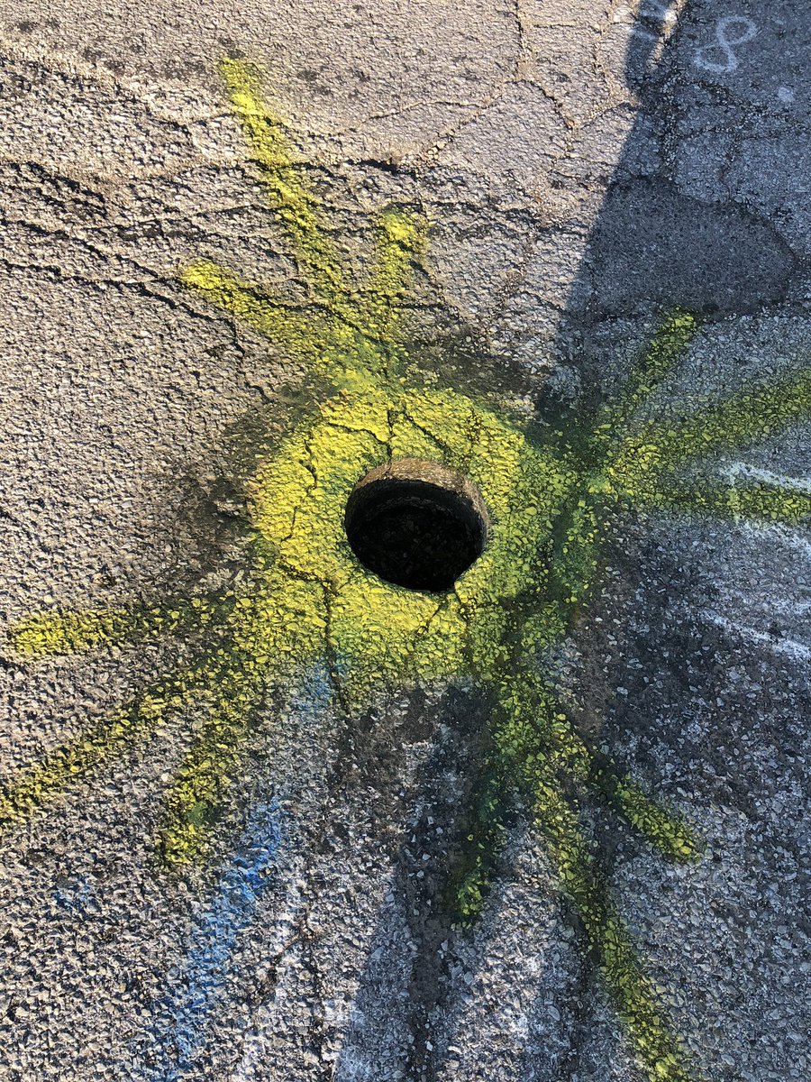 J_Skilling's tweet photo. @IndyMayorJoe @IndyDPW Can you please have this hole filled at 54th and Pennsylvania ASAP? It’s right in the cross walk and I almost landed in it while running this morning. Someone could really get hurt as it’s a foot deep. I believe it’s from the @verizon 5g network install.Thx https://t.co/wcbdyBIJp1