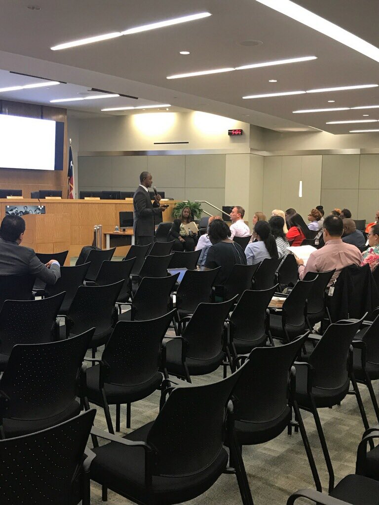 HISDSchoolBus's tweet photo. #HISDTransportationServices and the leadership team are gearing up for the first day of school by reviewing magnet hub stops and details! 🚌💨 #cheerstoanewschoolyear https://t.co/dG73Cc0mcg