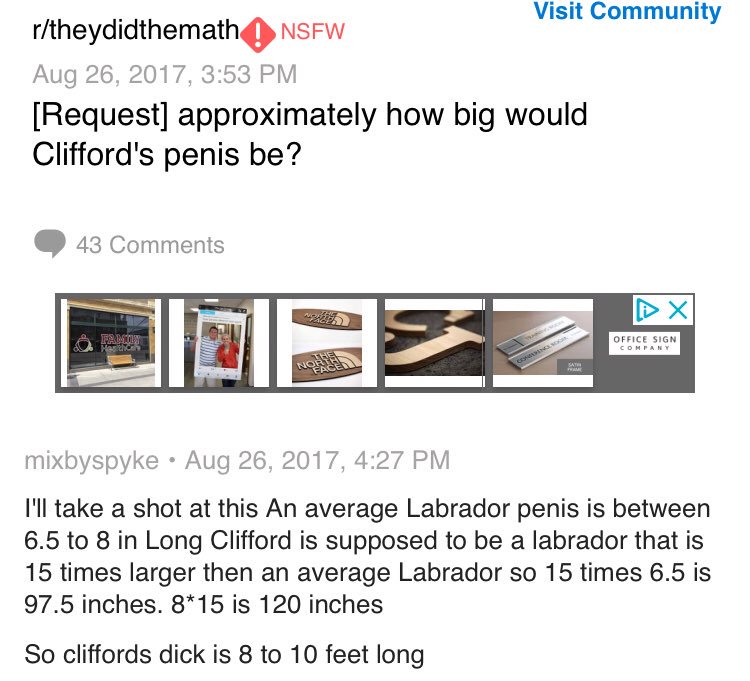 dances's tweet photo. Thanks google and Reddit for answering this question for me about Clifford
#dickmath https://t.co/dinpuMYsGQ