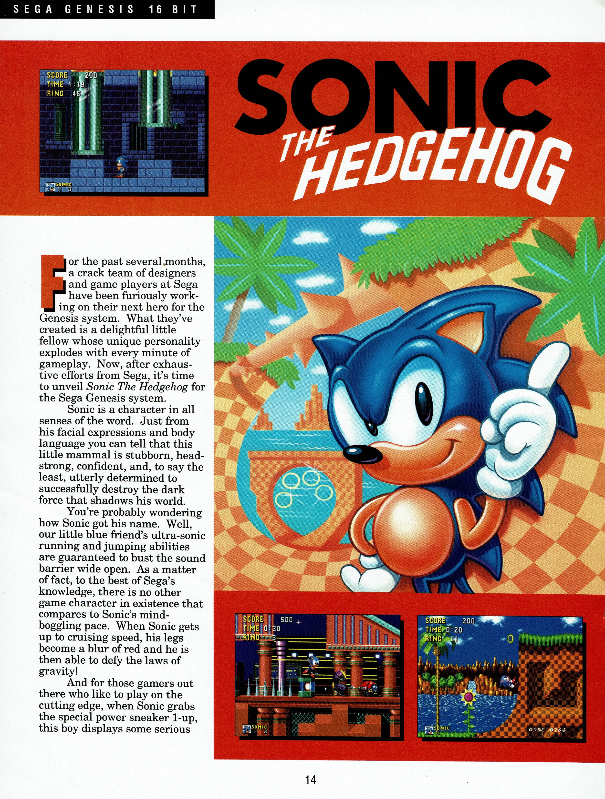 Prerelease:Sonic the Hedgehog (Genesis)/February 1990 - The