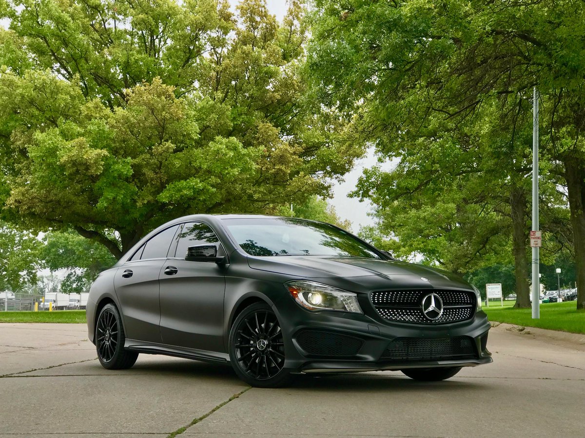 GP_Customs's tweet photo. Oooops we did it again!
#Mercedes #CLA
Satin Black Wrap
Smoked Tail lights
Gloss Black Wheels
Tint
#GPCustoms #GPC #1STPSHP https://t.co/0kMDfAXasu