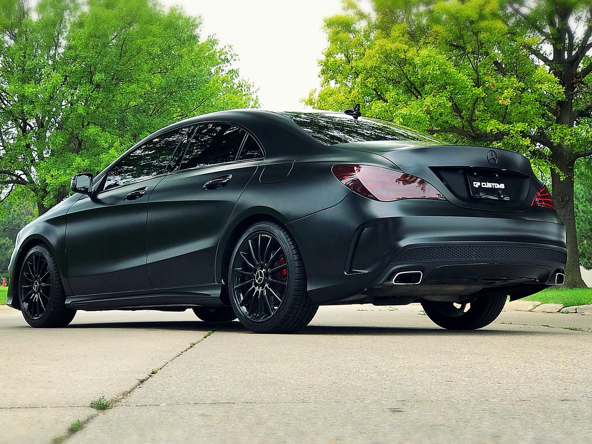 GP_Customs's tweet photo. Oooops we did it again!
#Mercedes #CLA
Satin Black Wrap
Smoked Tail lights
Gloss Black Wheels
Tint
#GPCustoms #GPC #1STPSHP https://t.co/0kMDfAXasu