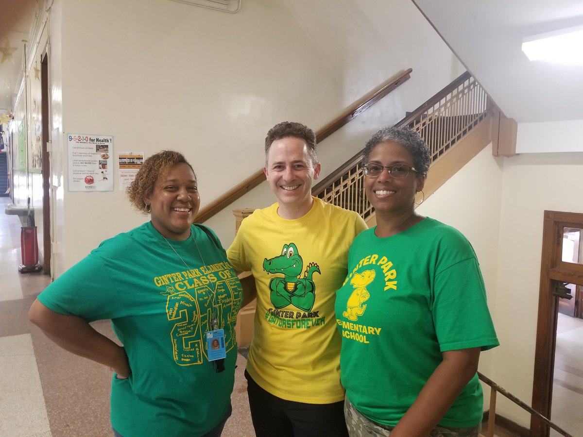 GPESGators's tweet photo. #RPSshines #WhatILearnedToday. It is not how many people you have but the man power and integrity in the people. @JasonKamras thank you for helping beautify Ginter Park! https://t.co/qI1UMEV1lX