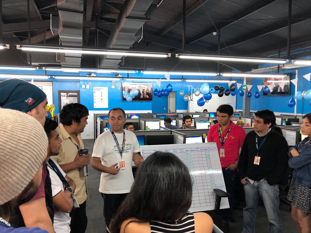 Alorica Guatemala - Team Huddle action