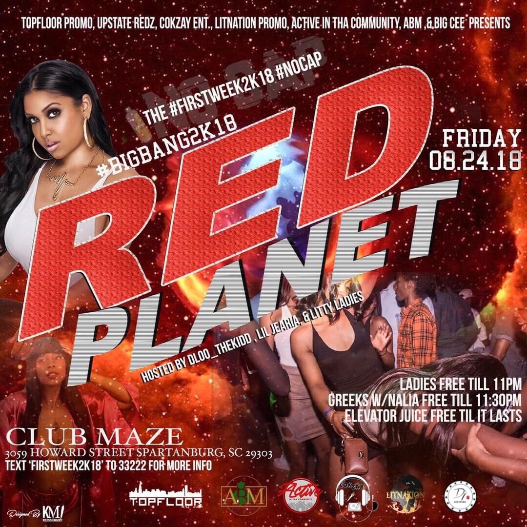 iamzertified's tweet photo. #FirstWeek2k18 #USCU 🎥🎥🎥 

Friday - #RedPlanet @ Maze 🔥
Saturday - #CasaBlanca The FINALE 

UPSTATE BACK 😈 
PRESENTED BY:  @topfloorpromotions 🐐 https://t.co/Tjzb9h6oBr