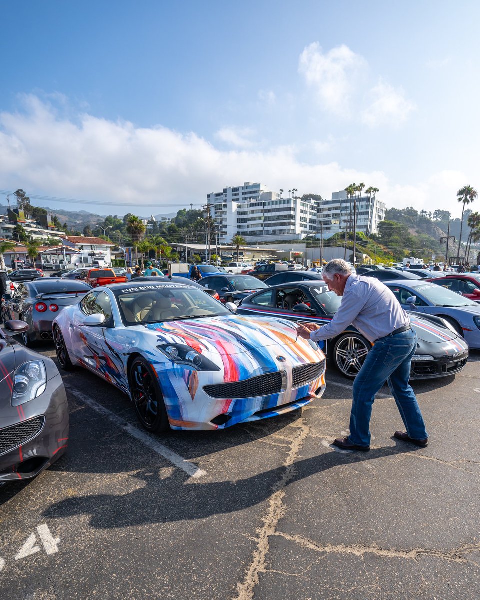KarmaAutomotive's tweet photo. Our top pics from this morning’s @FuelRun. Stay tuned as we take you inside the action of Monterey Car Week. #KarmaAuto #FuelRun2018 #CrimsonCharged #MontereyCarWeek https://t.co/HK6OjW8zO7