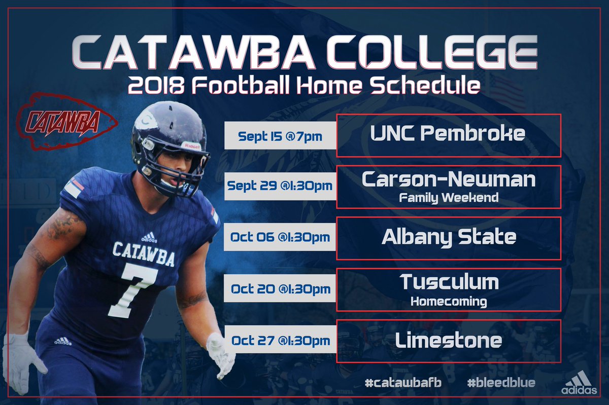 Coach_Weycker's tweet image. Five exciting Saturdays in Shuford Stadium this fall. Experience the excitement that surrounds Catawba Football. #ImpactBlue