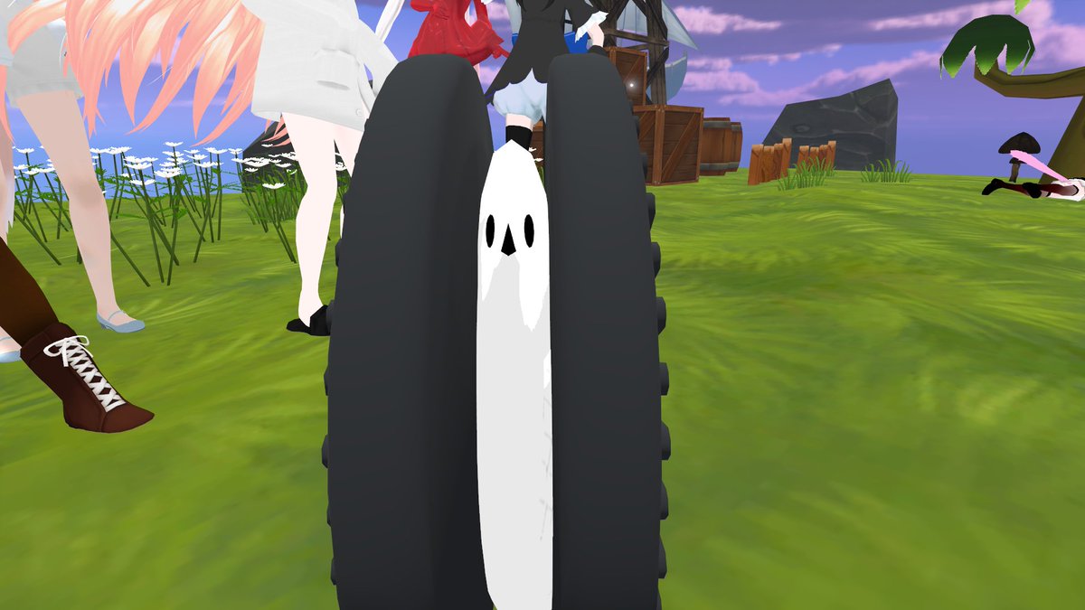 shuriinu's tweet photo. エナガサンドオレオ　#VRChat https://t.co/DQVWHfmf2k