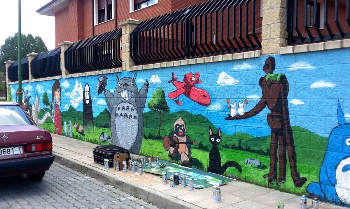 anime_visuals23's tweet photo. studio ghibli wall art https://t.co/m36Sww8gI5