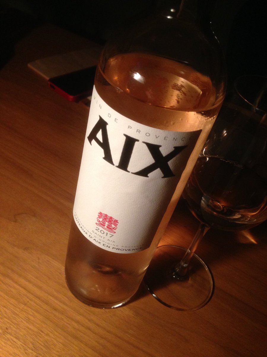 🇫🇷 '17 saint <a href="/aixrose/">Aixrose</a>: started as a truffle orchard 1880s, converted to grapes 1900s… med-bod yet crisp/fresh 13%, explosive orange strawberry twang – elevated Provence rosé.