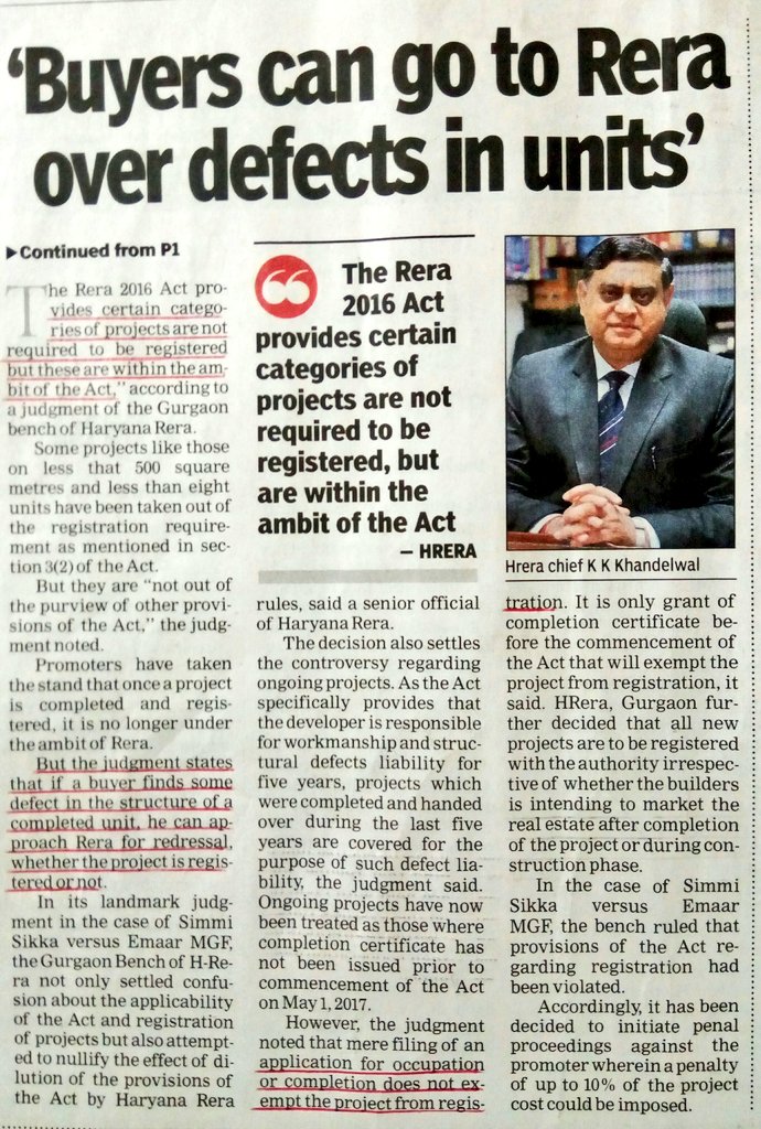 Ravi08410222's tweet photo. #AbwFraud
#Haryana #Govt #suddenly #wokenup #after>1yr #after #giving #sufficient #time 2 #builders #mafias 2 #shield #themselves #from #ambit f #RERA #act
#Thousands f #homebuyers hv #already #taken #possession #exonerating #builders fm #claims #signing #affidavits
#RERA #abused https://t.co/CrwY3Y1Jc1