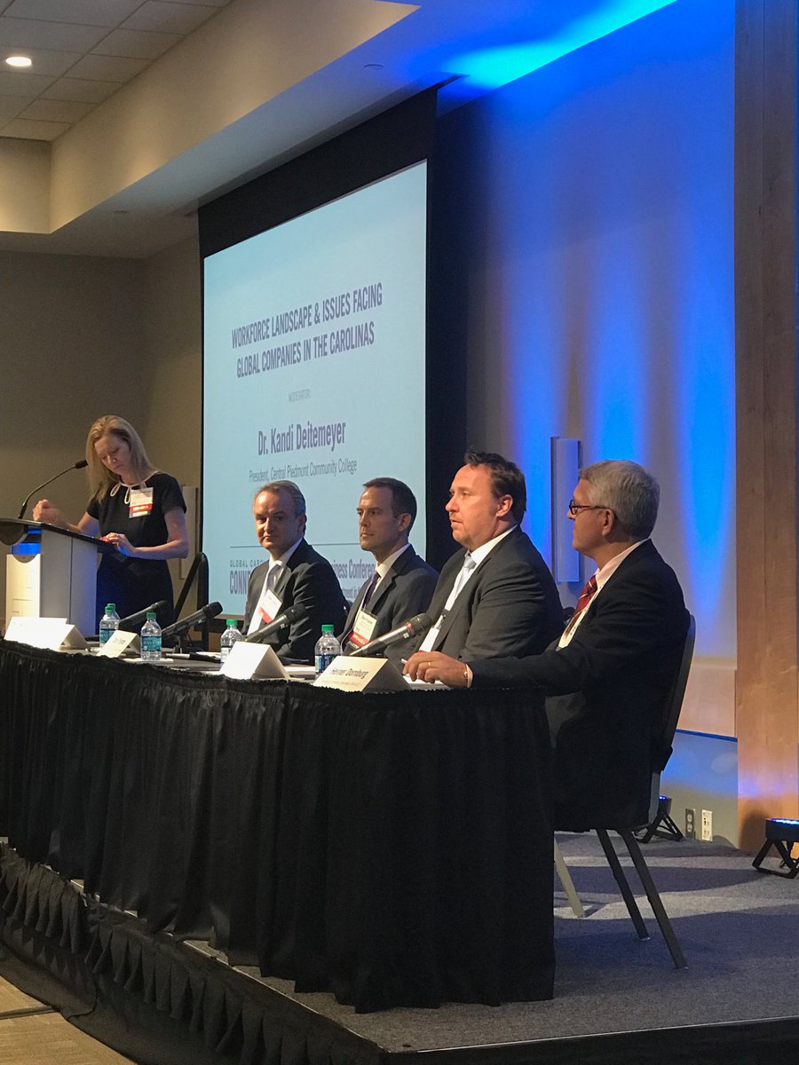 smoses123's tweet photo. Workforce issues for  global companies in the Carolinas! #gcc18 Thanks Central Piedmont Community College, GOM Americas, Huesker, and Groninger - great global companies with subs in the Carolinas ! https://t.co/Co2QgNcW6D