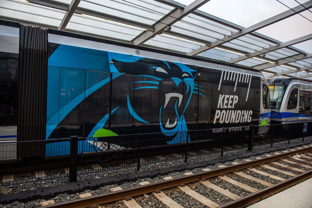 Panthers's tweet photo. We hope you enjoy your commute a little more now 😃

#PanthersLogoChallenge https://t.co/nqbzdGV9Bn