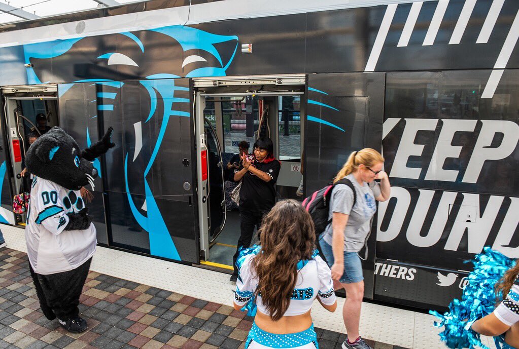 Panthers's tweet photo. We hope you enjoy your commute a little more now 😃

#PanthersLogoChallenge https://t.co/nqbzdGV9Bn