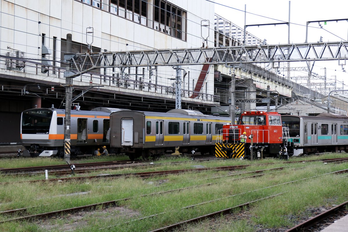 209系1000番台マト81編成大宮総合車両センター入場。常磐緩行車が大宮