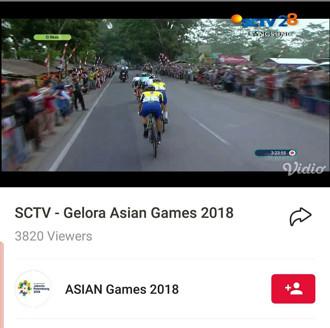 Olahraga Balap Sepeda Asian Games 2018