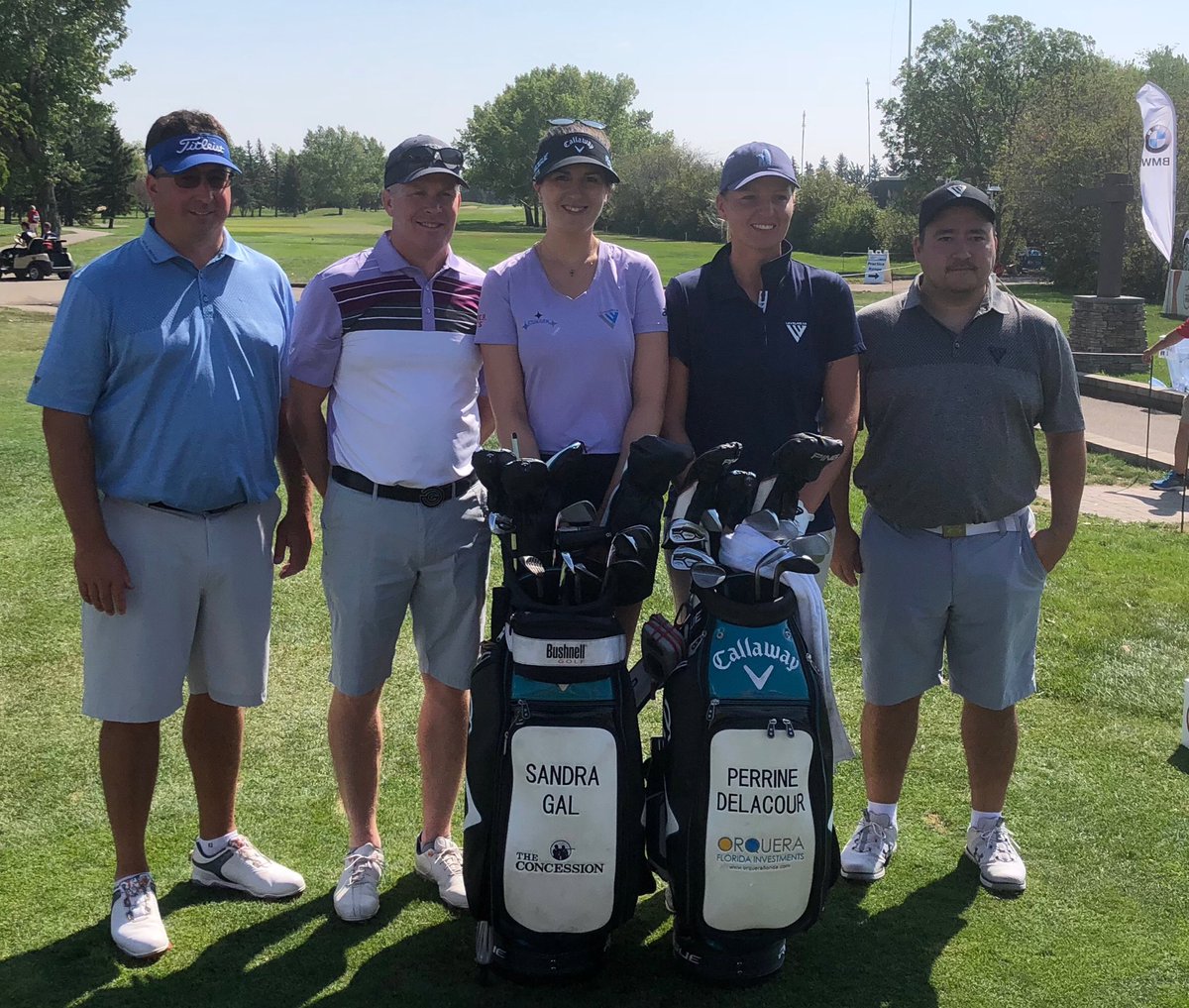 What a great day! Tons of fun. Thanks for the ProAm invite <a href="/LevelwearGolf/">LevelwearGolf</a>.  Played with two fantastic <a href="/LPGA/">LPGA</a> players <a href="/TheSandraGal/">Sandra Gal</a> <a href="/PerrineDelacour/">Perrine delacour</a> lost $10 to Sandra but had a blast!Topped it off by collecting a cool 50 off the “Box”  <a href="/corykartusch/">Cory Kartusch</a> #birdieonthelast @cpwomensopen