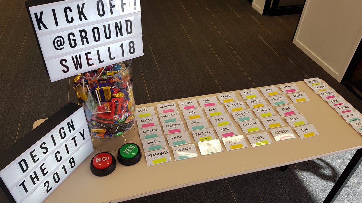 Excited to be a Design Thinking Coach at this years Design the City Experiment as part of Groundswell Festival of Innovation.   Bring on kick off tonight!  Ready and waiting!......#groundswell18 #designthinking #innovation