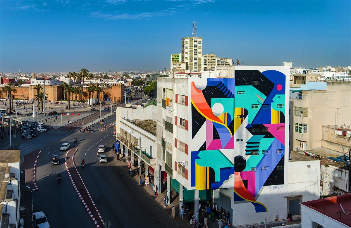 lonelyplanet's tweet photo. A DIY street art tour of #Rabat, #Morocco's charming capital city @MandyinMorocco  https://t.co/TP9Yf6Glj0 https://t.co/18sL5AyyFI
