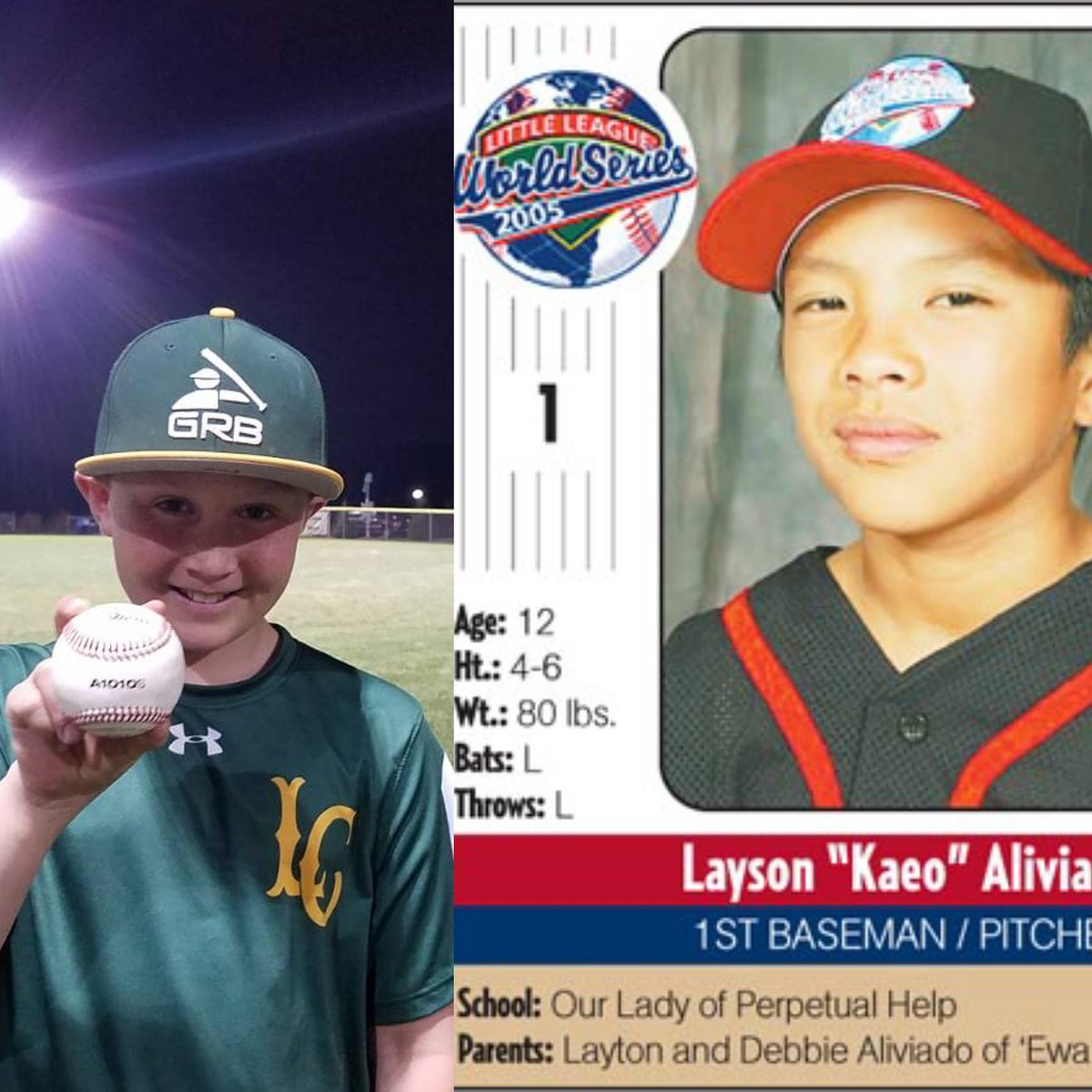 sklmfab's tweet photo. It's tradition in our house to watch the @LittleLeague world series every year! Two years before he was even born our son already had a special name. Thanks @CoachFab21 for watching in 2005! #LLWS #layson https://t.co/CqZkXe60Jo